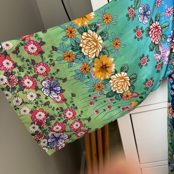 Johnny Was Rainbow Anastasia Kimono Fully Reversible XL ($378 NWT) - Picture 4 of 9